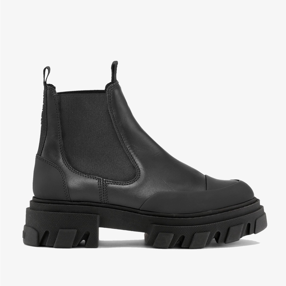 Ganni Black Chelsea Boots